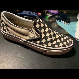 cartoon checkered vans